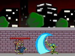 忍者神龟双人小游戏,双侠闯荡纽约城